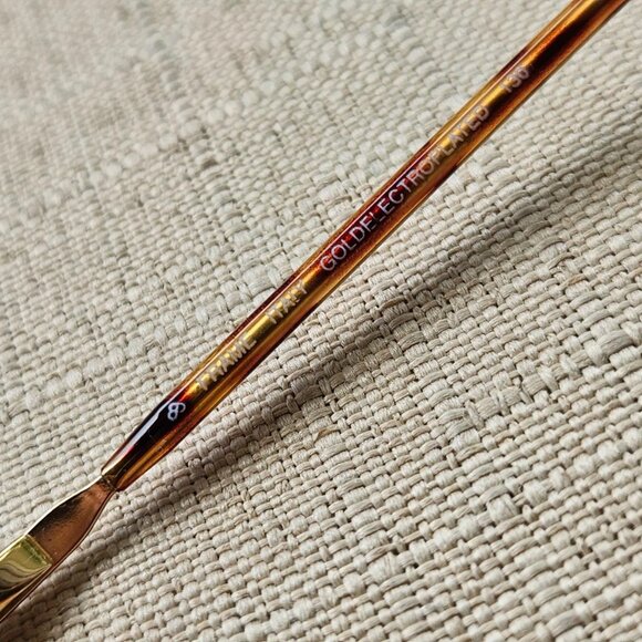 Vintage Loxuttica Women Eyeglasses Frame GOLDELETROPLATED Glasses Frame Italy